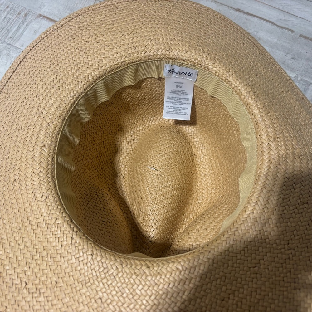 ❤️Madewell Paper Panama Hat- Small/Medium - Picture 5 of 5